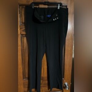 Black wide leg dress pants